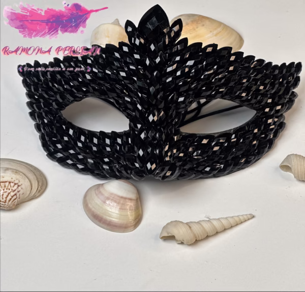 نقاب نگین مارکیز ساده - تصویر 3