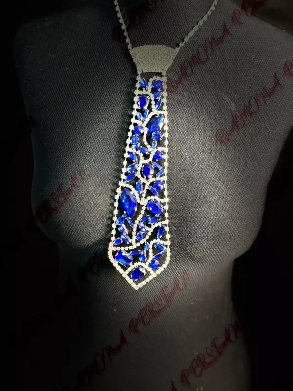 کروات دست‌ساز سنگ و کریستال کد 415 - تصویر 2